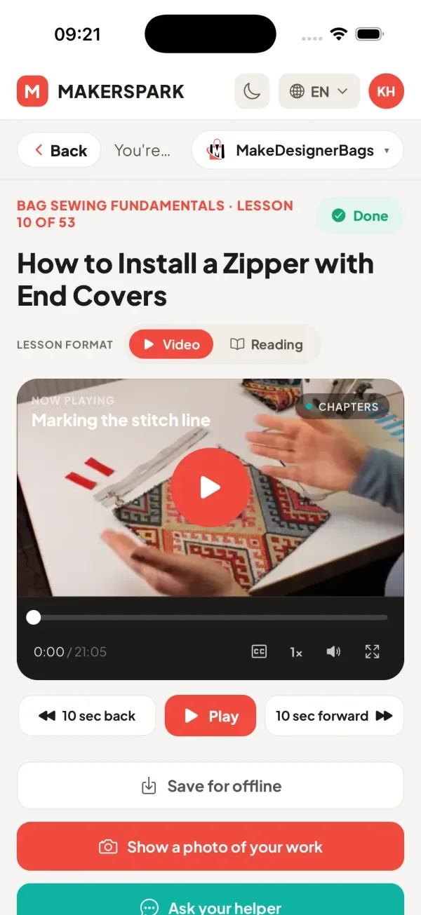A MakerSpark lesson with video and reading format