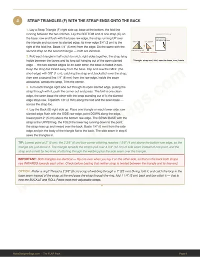 PDF page: a step with a diagram, tip and warning